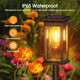 KOOPER 2 Pack Solar Pathway Lights - Unique Waterproof Garden Lights for Outdoor Patio Yard Lawn Walkway - Auto On/Off