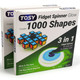 TOSY Magnet Fidget Spinner Glow - 16 Blocks, 3 in 1 Toy: Transformable Fidget Spinner, Infinity Cube, 2x2 Puzzle Cube, Glow STEM/STEAM Magnet Tiles Birthday Gift for Kids/Boys/Girls/Adults