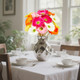 15 Pieces Artificial Gerbera Daisy Flowers Fake Mums Daisies Flower 15 Inch Artificial Gerber Daisies for Wedding Party Home Kitchen Decor