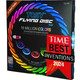 TOSY Flying Disc - 16 Million Colors RGB or 36 LEDs, Extremely Bright, Smart Modes, Camping Essentials for Teens/Kids/Adults/Men/Boys/Girls, Auto Light Up, Rechargeable, Waterproof,