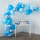 Funhot Teal Blue Balloons Set, 60PCS Turquoise Blue Balloon, 12Inch Pastel Blue Pearl White Latex Balloons Metallic Blue Balloon for Birthday Baby Shower Shark Sea Ocean Party Decorations