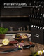 Knife Set Amorston 15 Pieces Knife Sets For Kitchen With Block Dishwasher Safe Kitchen Knife Set With Built In Sharpener Block German Stainless Steel Knife Block Set Black Knife Set Amorston 15 Pieces Knife Sets For Kitchen With Block Dishwasher Safe Kitchen Knife Set With Built In Sharpener Block German Stainless Steel Knife Block Set Black