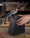 Knife Set Amorston 15 Pieces Knife Sets For Kitchen With Block Dishwasher Safe Kitchen Knife Set With Built In Sharpener Block German Stainless Steel Knife Block Set Black Knife Set Amorston 15 Pieces Knife Sets For Kitchen With Block Dishwasher Safe Kitchen Knife Set With Built In Sharpener Block German Stainless Steel Knife Block Set Black