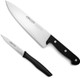 Arcos 2-Piece Knife Set – 8-Inch Chef’S Knife & 3-Inch Paring Knife Ultra-Sharp Nitrum Stainless Steel Blades Ergonomic Pom Handle Long-Lasting Sharpness 10-Year