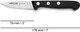 Arcos Rivet Paring Knife 3 Inch Stainless Steel. Kitchen Knife For Peeling Fruits And Vegetables. Ergonomic Polyoxymethylene Handle And 75Mm Blade. Series Universal. Color Black