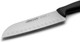 Arcos Santoku Knife - 7 Inch Nitrum Stainless Steel Blade And 180 Mm Blase With Black Polypropylene Handle - Innovative Design For Daily Use - Menorca Series - Color Black