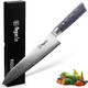 Damascus Chef Knife 8 Inch Stainless Steel Japanese Style Kitchen Knife Vg-10 Damascus Razor Sharp Cooking Chef'S Knives For Meat Vegetable And Home Restaurant With Grey Handle And Box