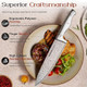 Knife Set Astercook 15 Pcs Knife Sets For Kitchen With Block Dishwasher Safe Kitchen Knife Set With Built-In Sharpener German Stainless Steel Knife Block Set
