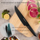 Astercook Knife Set 15 Pieces Kitchen Knife Sets With Block And Built-In Knife Sharpener German Stainless Steel Handle One-Piece Design Knives Block Set Dishwasher Safe Black Astercook Knife Set 15 Pieces Kitchen Knife Sets With Block And Built-In Knife Sharpener German Stainless Steel Handle One-Piece Design Knives Block Set Dishwasher Safe Black