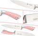 Kitchen Knife Set9-Piece Pink Chef Knife Sets With Acrylic Block Non-Stick Coated Stainless Steel Knives Set For Kitchen For Women Girlsergonomic Handle Design