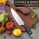 Bewos 8.3-Inch Chef Knife Professional Kitchen Knife With Knife Sharpener Ultra Sharp Chefs Knife Set Premium Stainless Steel Chef’S Knives For Kitchen Cooking Knife Ergonomic Handle Box