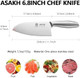 6.8Inch Japanese Chef Knife One-Piece Ultra Sharp Kitchen Knivesnon-Slip Stainless Steel Knives With Ergonomic Handleultra-Lightweight Cooking Knifechef s For Women
