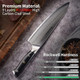8" Chef'S Knife - 9Cr18Mov Stainless Steel Core & 9-Layer Damascus Clad Blade Ergonomic Full Tang G10 Handle Non-Slip Grip Perfect For Cutting Fruits Vegetables & Meat Sheath & Box