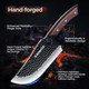 Meat Cleaver Butcher Knife Set Of 3 Hand Forged Santoku Knife Kitchen Knives Set High Carbon Steel Boning Knives For Meat Cutting With Roll Bag & Accessories Kitchen Bbq For Men