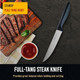 Steak Knives - 5 Inches Steak Knives Set Of 4 Razor Sharp Stainless Steel Steak Knife Set For Steak Serrated Steak Knives For Kitchen Quality Steak Knifes