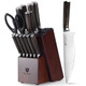 15 Piecs Knife Block Set: Ultra Sharp Kitchen Knife Set With Block And Sharpener German Stainless Steel Professional Chef Knife Set With Ergonomic Handle Full Tang Design 15 Piecs Knife Block Set: Ultra Sharp Kitchen Knife Set With Block And Sharpener German Stainless Steel Professional Chef Knife Set With Ergonomic Handle Full Tang Design