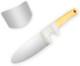 Real Cutting Stainless Steel Kids Knife Set With Finger Guard - Blunt Tip Professional Knife + Protective Ring For Actual Kitchen Use & Skill Development