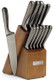 Cambridge Silversmiths Nero Cutlery Set With Block Stainless Steel12-Piece