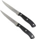 Chef Craft Select Steak Knife Set 5 Inch Blade 2 Piece Set Stainless Steel/Black