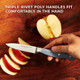 Chicago Cutlery Halsted (3-Pc) Cutlery & Wooden Block Set Ergonomic Handles And Sharp Stainless Steel Professional Chef Cutlery Set