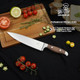 Chef Knife 8 Inch Japanese Professional Chef Knife High Carbon Stainless Steel Razor Sharp Chefs Kitchen Knife Vegetable Chopping Knife For Cooking With Full-Tang Handle Walnut Chef Knife 8 Inch Japanese Professional Chef Knife High Carbon Stainless Steel Razor Sharp Chefs Kitchen Knife Vegetable Chopping Knife For Cooking With Full-Tang Handle Walnut
