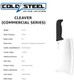 Cold Steel Cleaver 9" Durable Cryo-Quenched German 4116 Stainless Steel Fixed Blade Knife With Kray-Ex Handle Heavy Duty Commercial Grade For Butchery Kitchen Hunting & Field Use Cold Steel Cleaver 9" Durable Cryo-Quenched German 4116 Stainless Steel Fixed Blade Knife With Kray-Ex Handle Heavy Duty Commercial Grade For Butchery Kitchen Hunting & Field Use