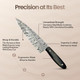 Coldland 8.5 Inch Damascus Knife Damascus Chef Knife With Ergonomic Black Micarta Handle Full Tang Construction Professional Kitchen Tool For Chopping Slicing Dicing Ultimate Kitchen Precision