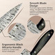 Coldland 8.5 Inch Damascus Knife Damascus Chef Knife With Ergonomic Black Micarta Handle Full Tang Construction Professional Kitchen Tool For Chopping Slicing Dicing Ultimate Kitchen Precision