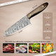 Coldland 6 Inch Chef Knife - Damascus Chef Knife Ultra-Sharp Cutting Core With Ergonomic Wenge Wood Handle Full Tang Design For Slicing Chopping And Dicing Effortless Precision In Every Cut