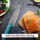 Coldland 6 Inch Damascus Chef Knife Hand-Forged Premium Kitchen Knife Non-Slip Resin Handle Full Tang Blade For Professional & Home Cooking Exceptional Sharpness & Durability