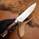 Coldland Japanese Damascus Chef Knife –13.25'' Professional Chefs Knife With Pakka Wood Handle – For Precision Cutting Chopping & Slicing – Sharp & Durable Fixed Blade Kitchen Knives - Nachefk05