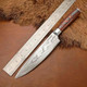 Coldland Japanese Damascus Chef Knife –13.25'' Professional Chefs Knife With Pakka Wood Handle – For Precision Cutting Chopping & Slicing – Sharp & Durable Fixed Blade Kitchen Knives - Nachefk05
