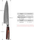 Damascus Kitchen Knife8" Chef Knife High Carbon Stainless Steel5-Star Sharp Standardergonomic Wood Handle (Chef)