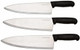10" Columbia Cutlery Commercial Chef/Cook Knife - Black Fibrox Handle - Razor Sharp And Dishwasher Friendly (3 Pack - 10" Black Chef)