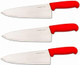 8 In Columbia Cutlery Commercial Chef / Cook Knife-Red Fibrox Handle-Razor Sharp And Dishwasher Friendly (8 In Red Chef)