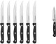 Cusinart Knife Set 6Pc Steak Knife Set With Steel Blades For Precise Cutting Lightweight Stainless Steel & Durable C77Tr-6Psk & C77Tr-3Pr Triple Rivet Collection 3.5" Paring Knife Black