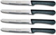Cuisinox Steak Knives Set Of 4 Black Polypropylene Handle With Rounded Tip