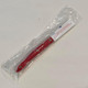 Cutco Model 1720 Paring Knife With Red Handle....2¾" High Carbon Stainless Blade....5" Thermo-Resin Handle...In Factory-Sealed Plastic Bag.