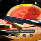 David Burke 7-Piece Black Knife Set With Acrylic Block - Sleek & Stylish Commercial Grade Coated Carbon Steel Cutlery