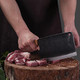 Dengjia Meat Cleaver - 7.7 Inch Cleaver Knife - High Carbon Steel Butcher Knife With Full Tang Handle Chopper Knife For Home Kitchen And Restaurant