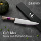 Dragon Creek Chef Knife 8-Inch Chef'S Knives Pro Kitchen Knife High Carbon Stainless Steel Cooking Knife With Triple Riveted Handle And Box Classic Gyutou Knives For Kitchen