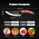 Huusk Viking Knives Butcher Knife Black Forged Boning Knives With Sheath Japanese Fillet Meat Cleaver Knives Full Tang Japan Knives Chef Knife For Kitchen Camping Bbq Thanksgiving Christmas s