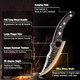 Huusk Japan Knife d Version Fillet Caveman Knife Viking Knife Handmade Butcher Boning Knife For Meat Cutting Kitchen Knife With Sheath For Home Or Camping Outdoor For Fathers