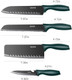 Dsmile 4 Pcs Kitchen Knife Setblack Stainless Steel Knives With Knife Coversnon-Stick Coated Stainless Steel Blades For Cuttingslicing & Dicing