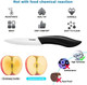 Paring Knife Large Handle And Super Sharp Ceramic Knife Blade Of 4 Inchrust Proof Stain Resistantabs Handle(Black).