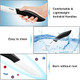 Paring Knife Large Handle And Super Sharp Ceramic Knife Blade Of 4 Inchrust Proof Stain Resistantabs Handle(Black).
