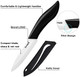 Paring Knife Large Handle And Super Sharp Ceramic Knife Blade Of 4 Inchrust Proof Stain Resistantabs Handle(Black).