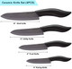 Updated Version Ceramic Knife Set 4-Piece Color With Sheaths (Includes 3" Paring Knife 4" Fruit Knife 5" Utility Knife 6" Chef Knife) For Home Kitchen(Multicolour)