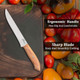 10" Handmade Breaking Knife Best Meat Cutting Knife D2 Steel Made Fish Fillet Knives Professional Boning Knife With Sheath Edc