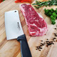 Ergo Chef Prodigy Series 7-Inch Heavy Duty Meat Cleaver - High Carbon Stainless Steel Butcher Knife With Ergonomic Non-Slip Handle For Chopping Meat & Bones